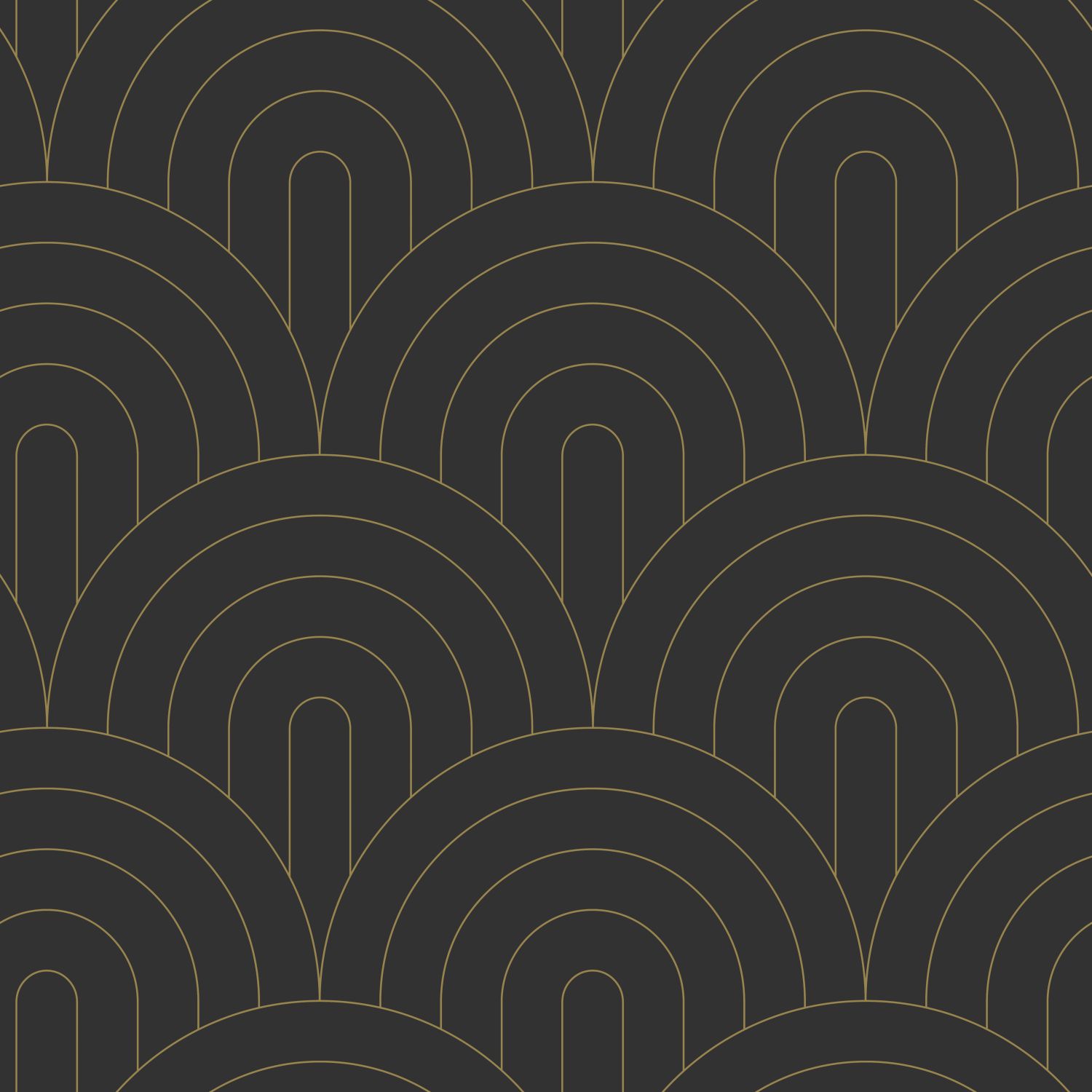 Wallpaper Art Deco Arches Black 139742 (1)