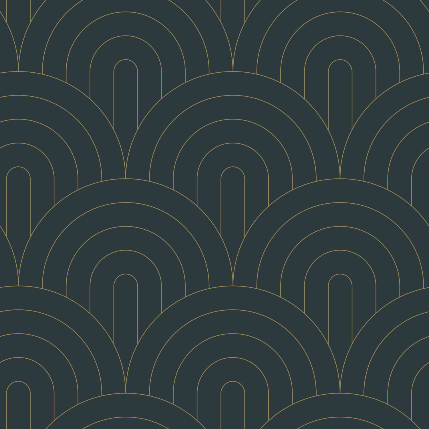 Wallpaper Art Deco Arches Dark Blue 139743 (1) Wallpaper Art Deco Arches Dark Blue
