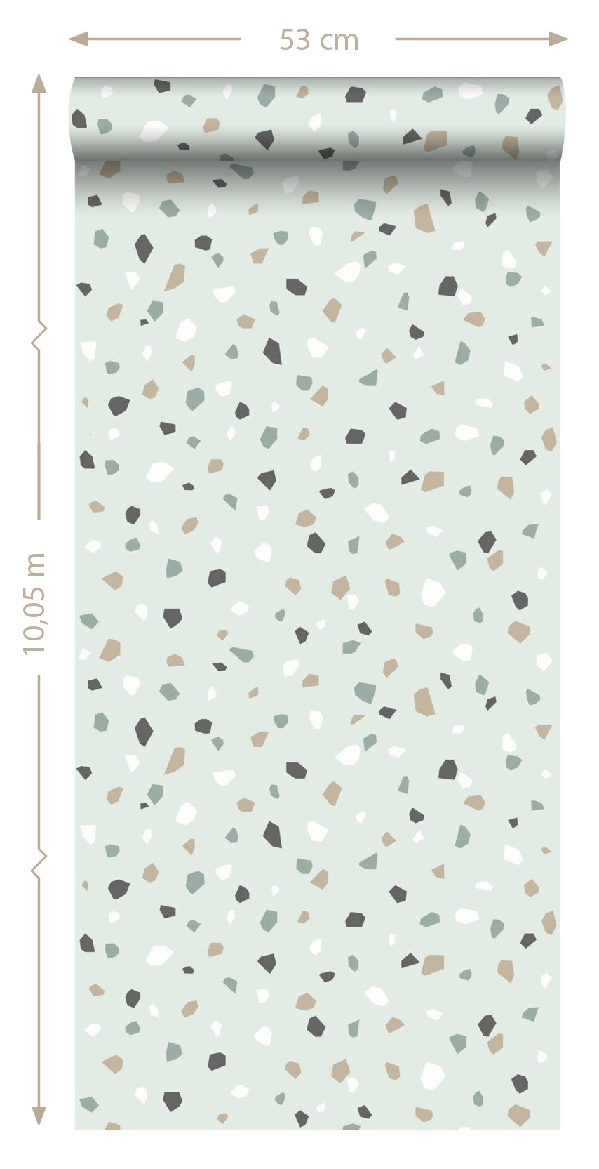 Wallpaper Terrazzo Mint Green 139036 (2)