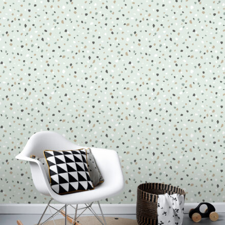 Wallpaper Terrazzo Mint Green