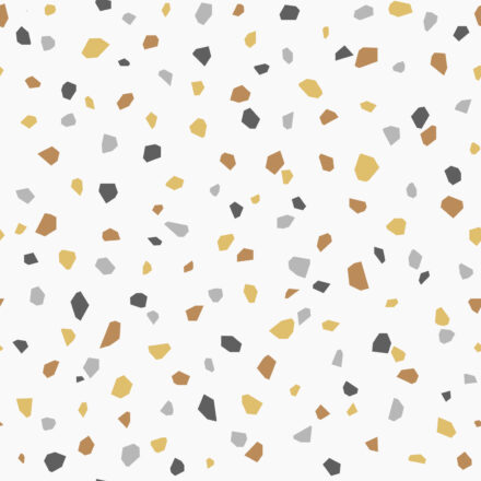 Wallpaper Terrazzo Mustard & Grey